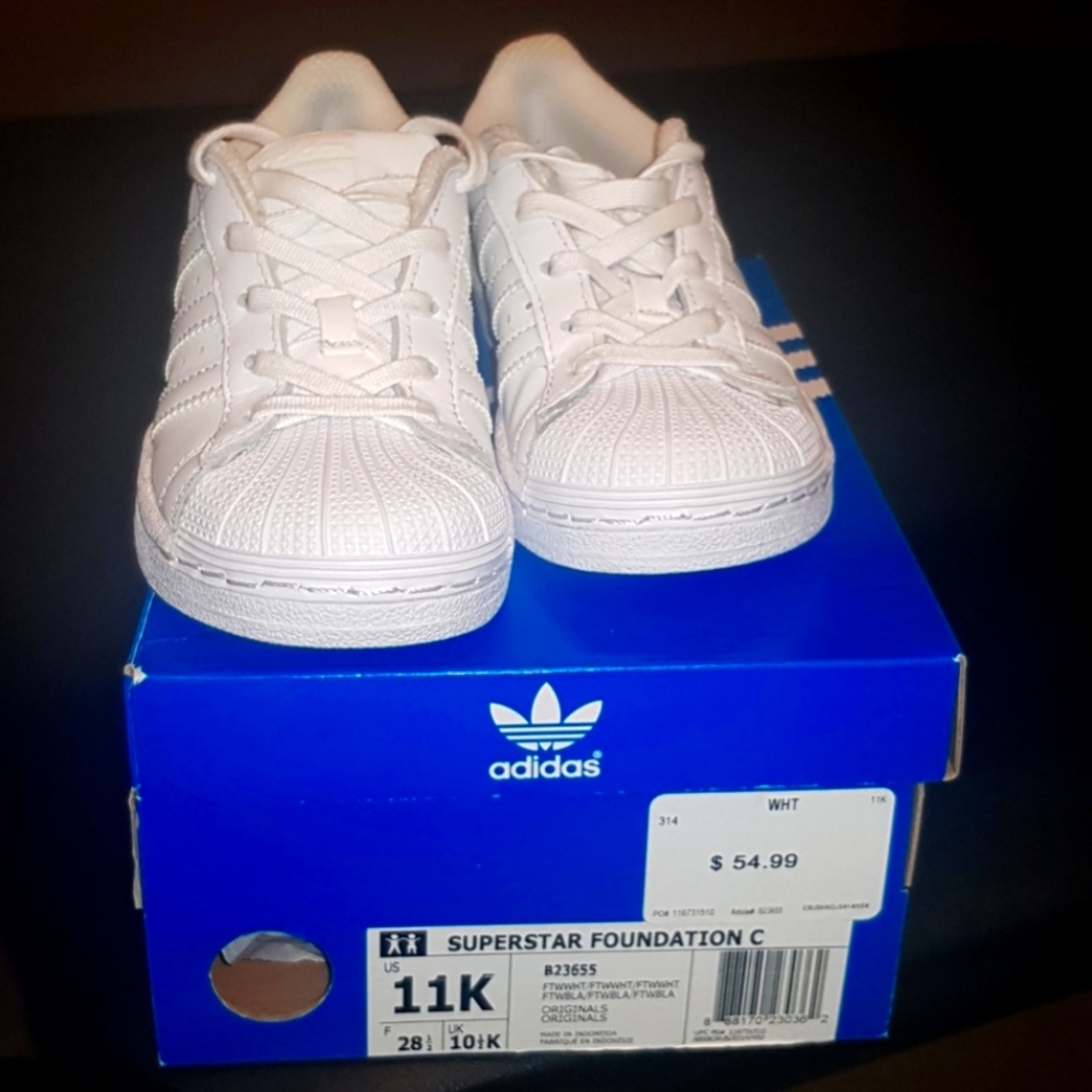 Adidas Superstar White youth 11k